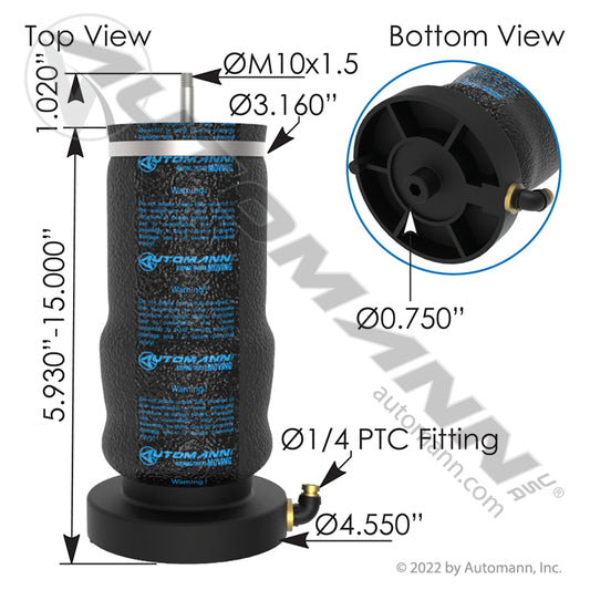 ABSZ70-2451 - Air Spring Cabin Volvo (10D)