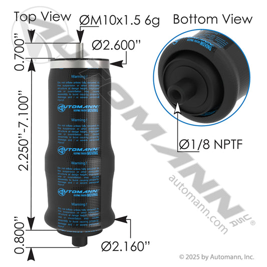 ABSZ70-2622 - Air Spring Cabin Volvo(BOLSA DE CABINA VOLVO) 10D