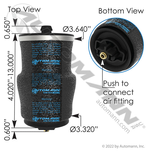 ABSZ70-6610 - Air Spring Cabin Freightliner (10D)