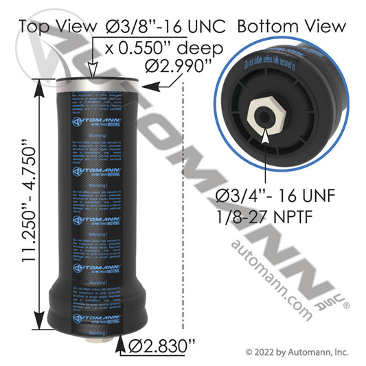 ABSZ70-7200 - Air Spring Cabin(BOLSA DE CABINA) 10D