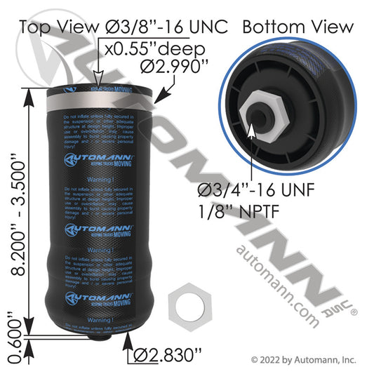 ABSZ70-7201 - Air Spring Cabin(BOLSA DE CABINA) 10D