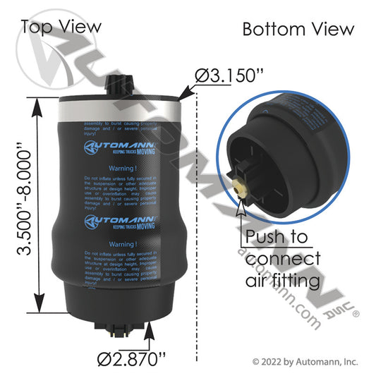 ABSZ70-7206 - Air Spring Cabin(BOLSA DE CABINA) 10D