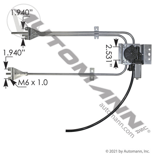 WA129-0019 WINDOW REGULATOR, LH(FREIGHTLINER Cascadia, Coronado)