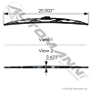 HLK8720PM - Wiper Blade Pin 20in Mack(FRONT)
