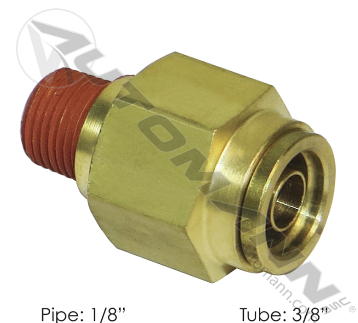 177.13B686A - Brass PLC Male Connector 3/8 X 1/8in