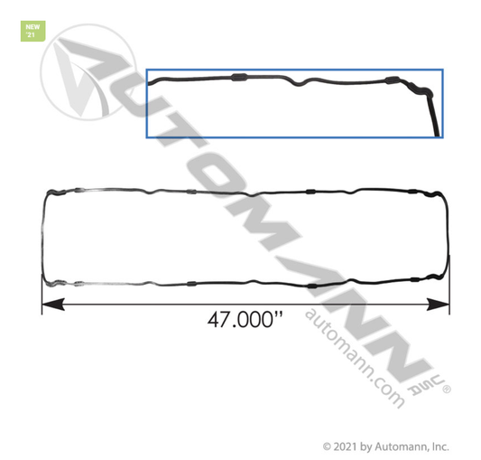 M23719 - Oil Pan Gasket Detroit Diesel Series 60