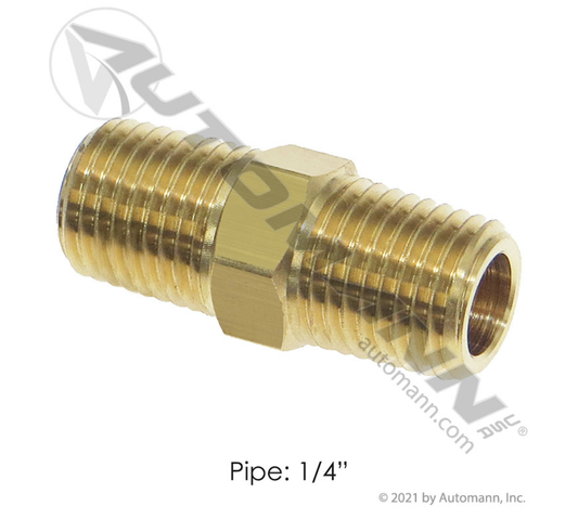 177.9122B - Hex Nipple 1/4NPT