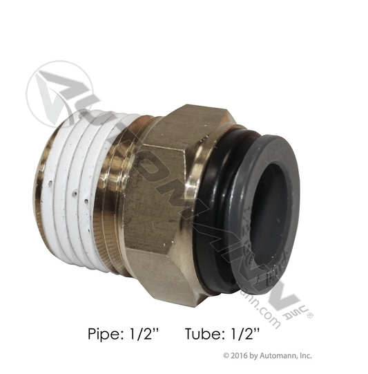 177.11688D - PLC Male Connector 1/2 X 1/2in