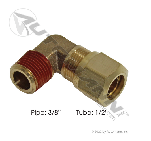 177.14698C - Male Elbow DOT 1/2IN x 3/8NPT