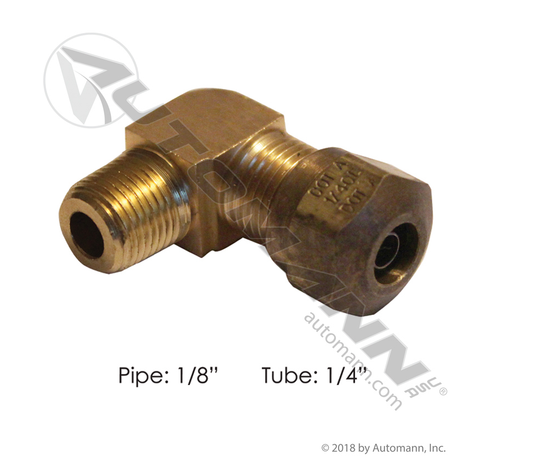 177.14694A - Male Elbow DOT 1/4IN x 1/8NPT