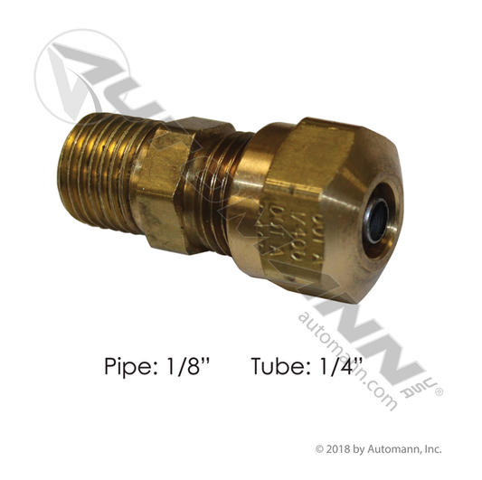 177.14684A - Male Connector DOT 1/4IN x 1/8NPT