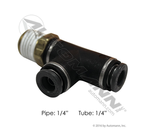 177.11714B - PLC Swivel Male Run Tee 1/4 X 1/4in