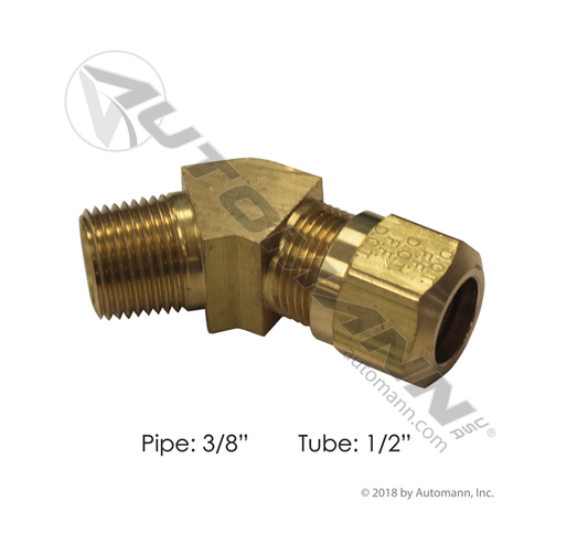 177.14748C - 45 DEG Male Elbow 1/2IN x 3/8NPT