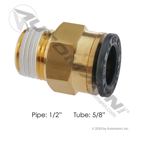 177.116810D - PLC Male Connector 5/8 X 1/2in