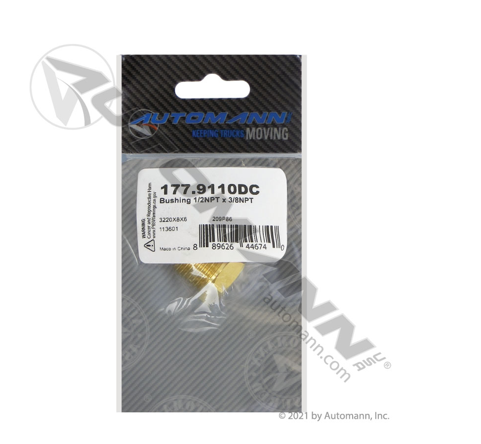 177.9110DC - Bushing 1/2NPT x 3/8NPT