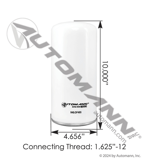 840.OF495 - Engine Oil Filter Detroit Diesel