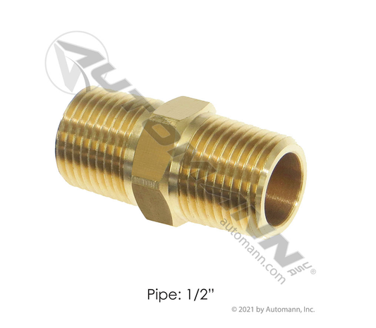 177.9122D - Hex Nipple 1/2NPT