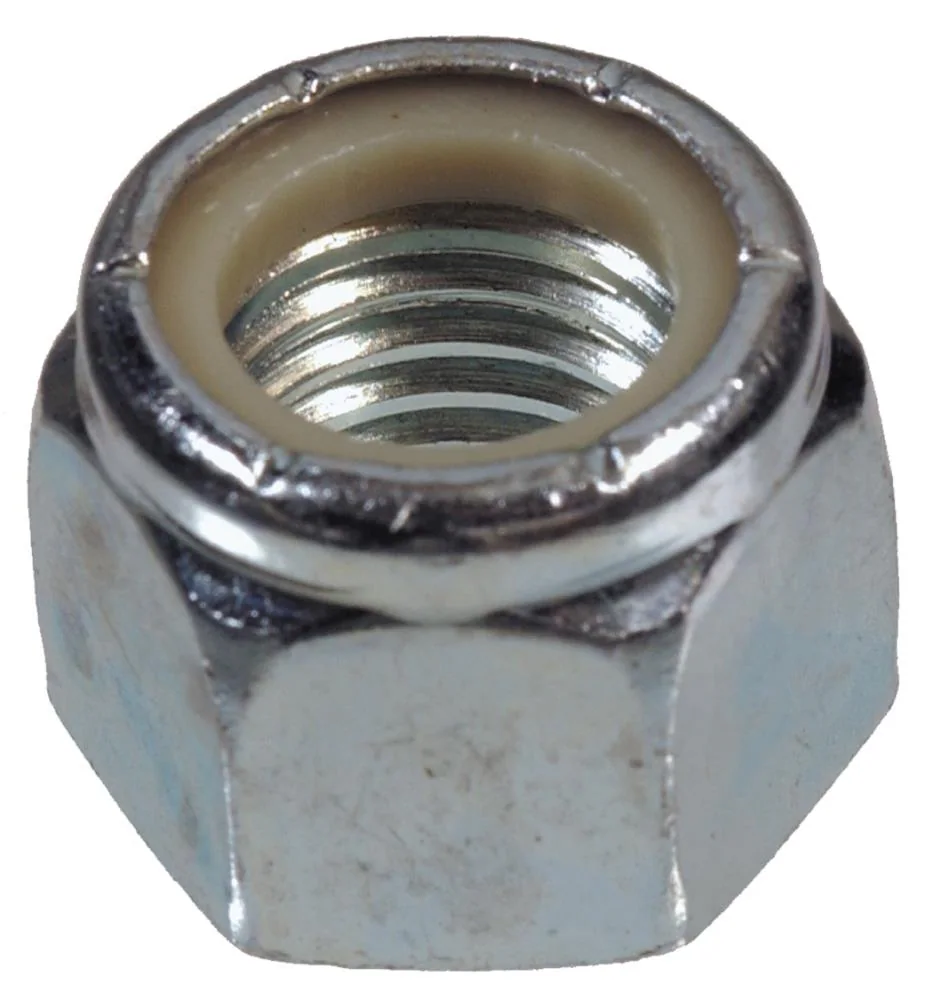 8MM NYLON LOCKNUT ZINC (E02)