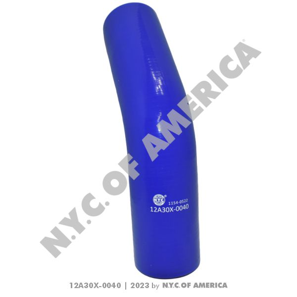12A30X-0040 - Hose, Connector Silicone 45 Temp, ID: 2.5, L: 6in x 6in (5D)