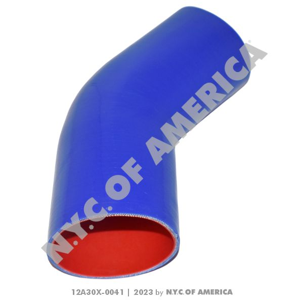 12A30X-0041 - Hose, Connector Silicone 45 Temp, ID: 2.5 L: 6in x 6in (5D)
