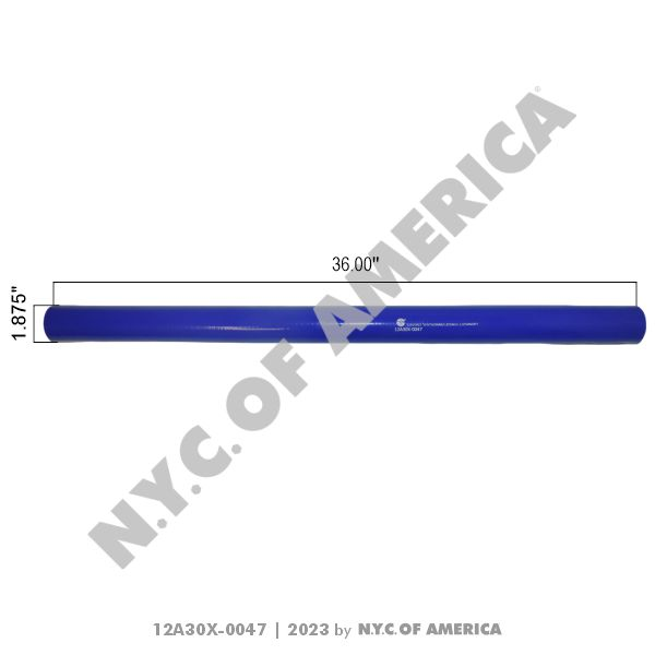 12A30X-0047 - Hose 1.875", Straight Silicone Coolant BY INCH(5E)