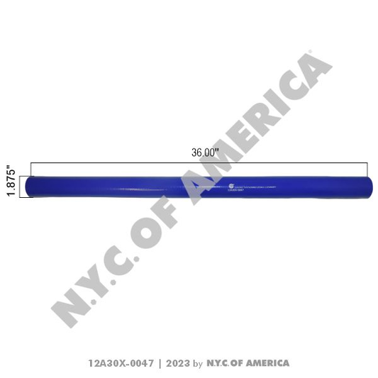 12A30X-0047 - Hose 1.875", Straight Silicone Coolant BY INCH(5E)