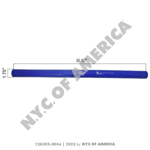12A30X-0046 - Hose 1.75", Straight Silicone Coolant BY INCH(5E)