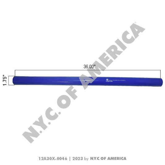 12A30X-0046 - Hose 1.75", Straight Silicone Coolant BY INCH(5E)
