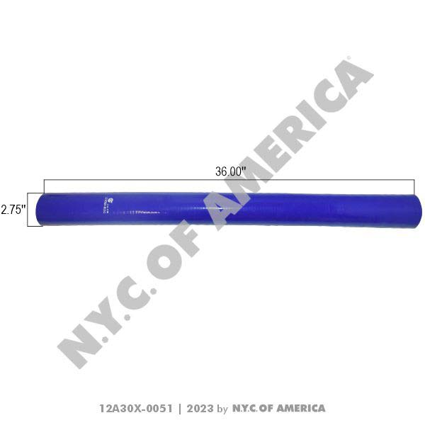 12A30X-0051 - Hose 2.75", Straight Silicone Coolant,BY INCH(5E)