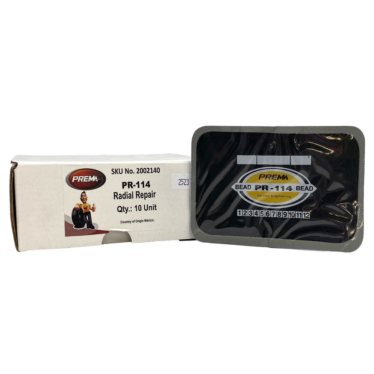 PREM-PR114 Prema Radial Repair Patch 5-1/4 x 3-1/4 (1 Ply) 10/box (E02)