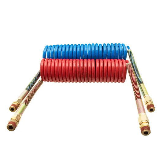 SAP952HD SAP Air Coiled Hose 15 ft. Red & Blue / DOT Approved / DOT J 844 B (8D)
