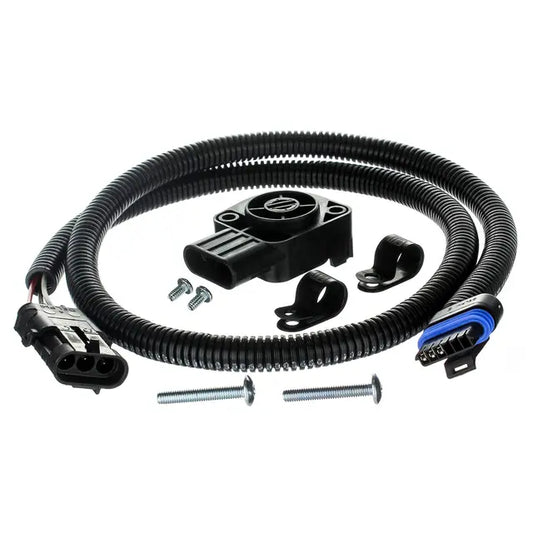 131140 WILLIAMS CONTROL Detroit Diesel Foot Pedal Sensor Kit - For use on 359593, 359594, 359595 and all pedals with DDEC II engines. Kit includes: DDEC Sensor, Screws, Sensor Harness, Sensor, Wire clamp Plus a washer, grommet, screw and cable clamp.