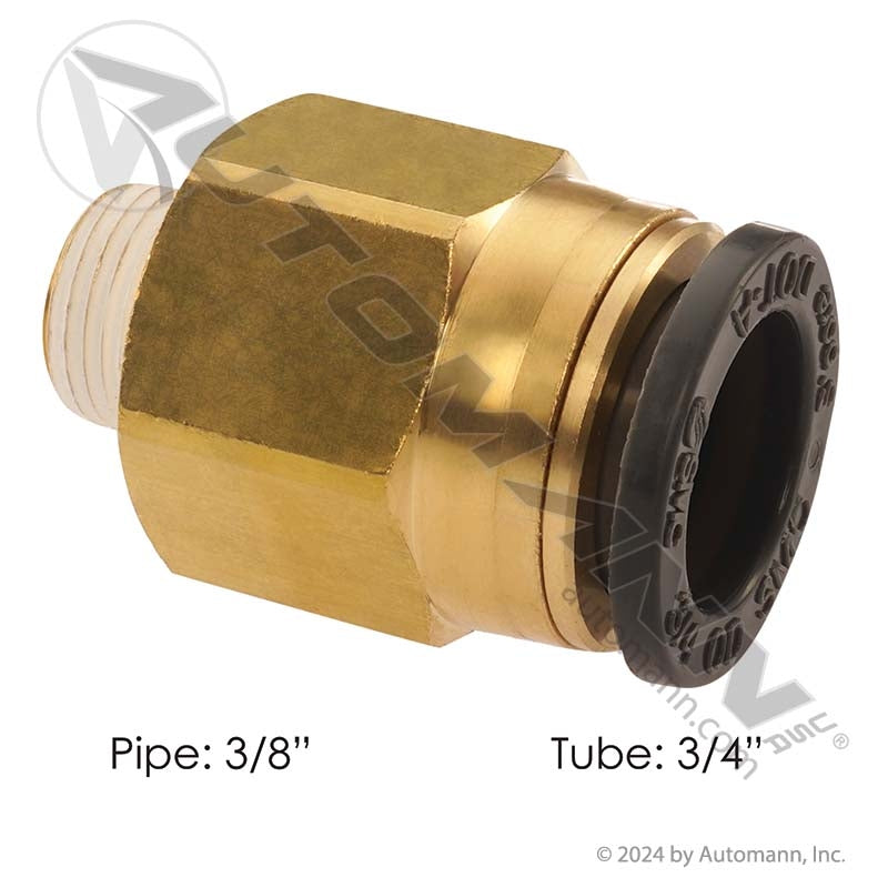 PHI12-93126 - Male Connector PLC QWIK-FIT 3/4 x 3/8NPT (T5)