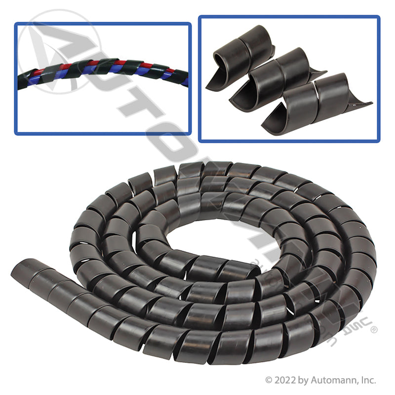 PHI5-534 - Spiral Wrap - 1in I.D. Boxed 100ft. (2A)