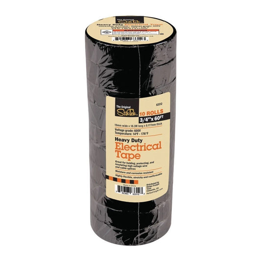 STIKTEK 60 ft. x 3/4 in. Industrial Grade Electrical Tape (3C)