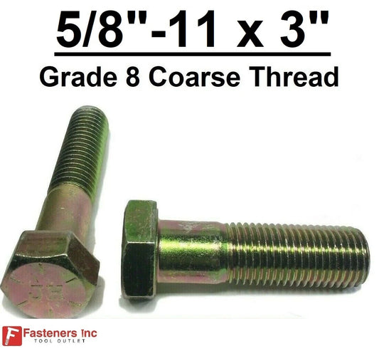 5/8"-11 x 3" HEX CAP SCREEW G8