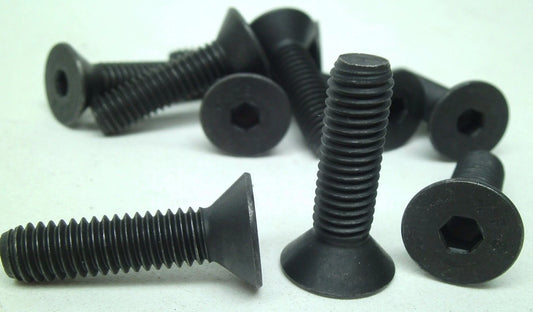 3/8-16 x 1-1/2 Flat Head Hex Socket Cap Screws Alloy Steel Black NC
