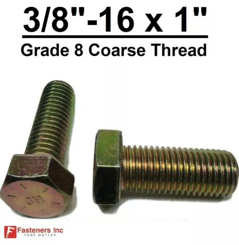 3/8-16 x 1"  Hex Bolt  G8