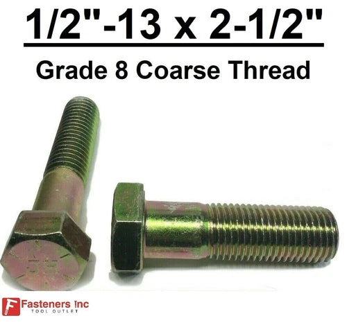 1/2"-13 x 2 1/2" HEX CAP SCREEW G8