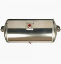 24651280 AIR TANK, 12" X 29-1/2′′ ALUMIN 5 PORT 3/4 3/8 1/4 W/ BRKTS 19LBS EACH 2850IN^3