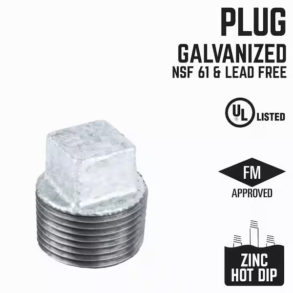 1 in. Galvanized Iron Plug