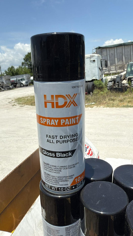 HDX GLOSS BLACK SPRAY PAINT