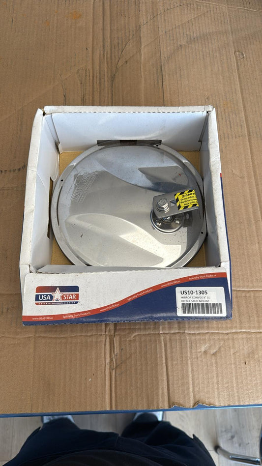 US10-1305 8" Stainless Steel Spot Convex Mirror Concave Back (8C)