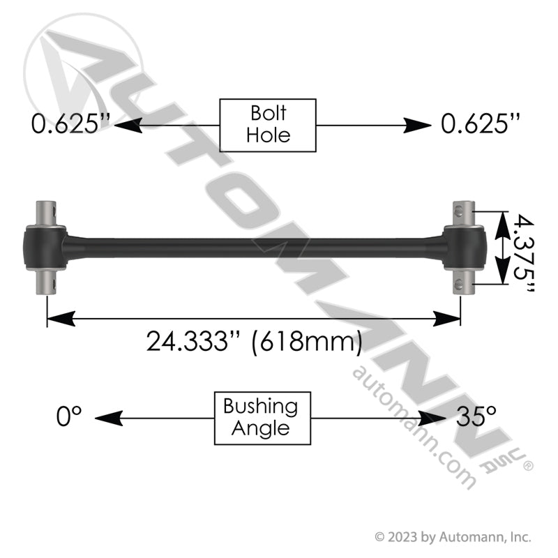 TMR535 - Torque Rod 24.330in Freightliner (12C)