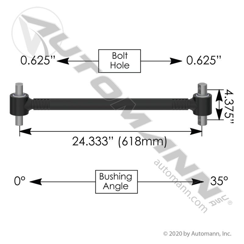 TMR535CE - T-Rod Crimped Poly Rotational 23.330 FRT