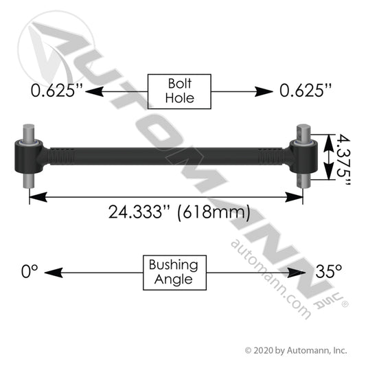 TMR535CE - T-Rod Crimped Poly Rotational 23.330 FRT