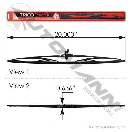 TRI20-1 - Wiper Blade TRICO  20in (FRONT)